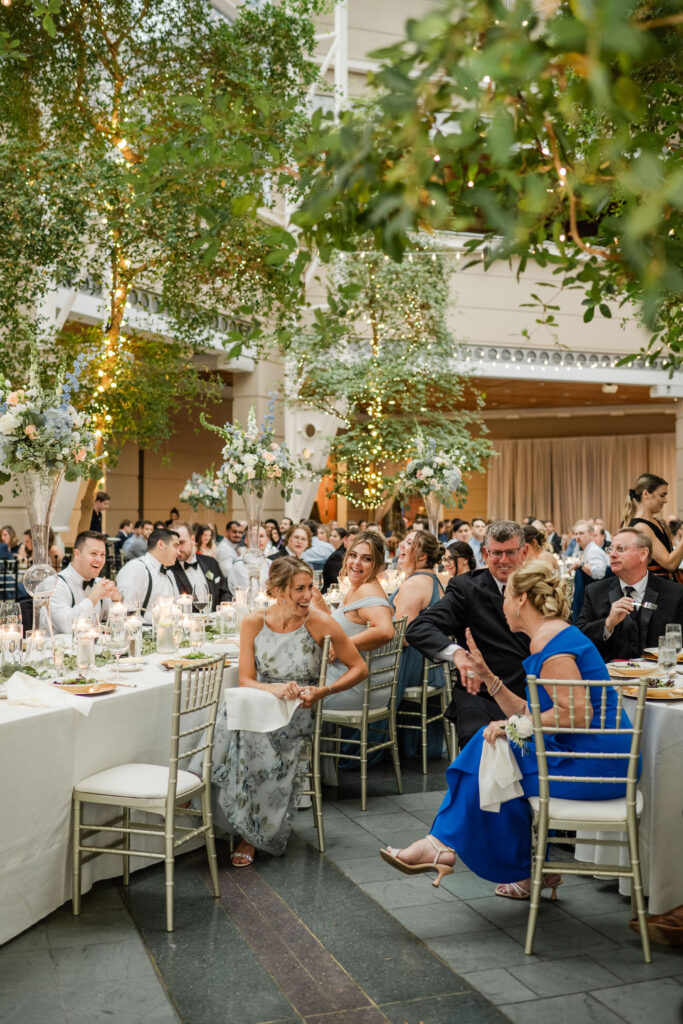 guest reactions during speeches at the wintergarden