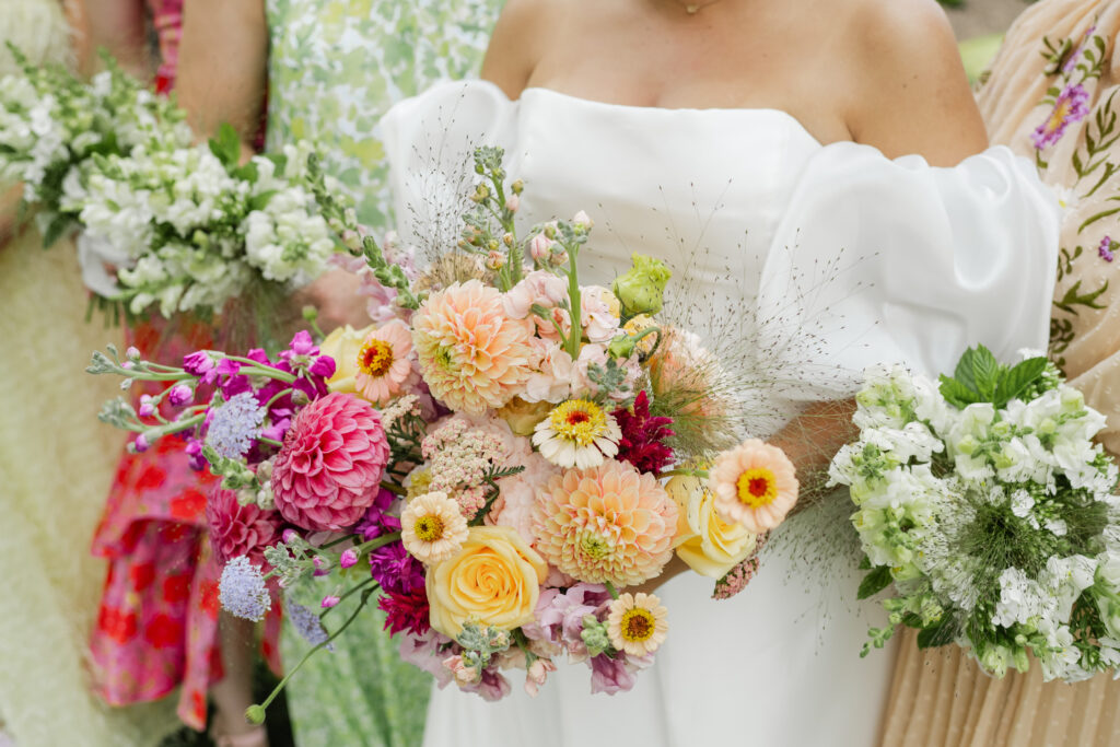 colorful wedding florals wildroot floral