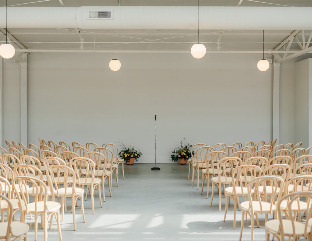 wayland brewing company ceremony area wayland hall