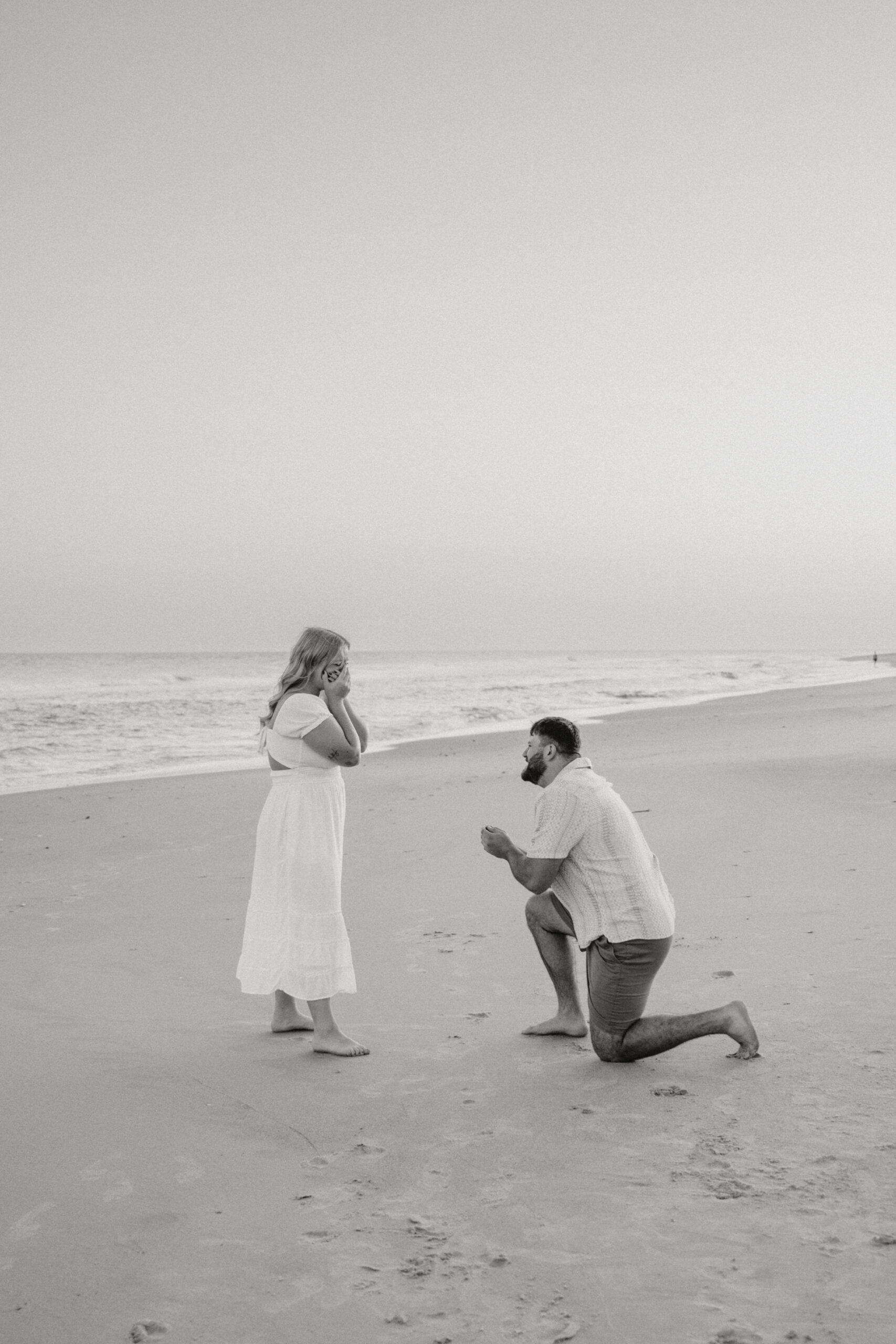wedding proposal on cape hatteras national seashore