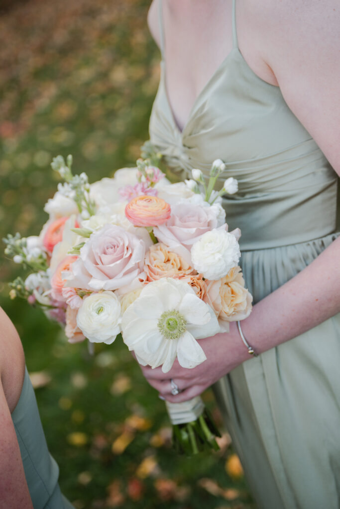 maureens wholesale fall floral bouquet for bridesmaids at notting hill farm