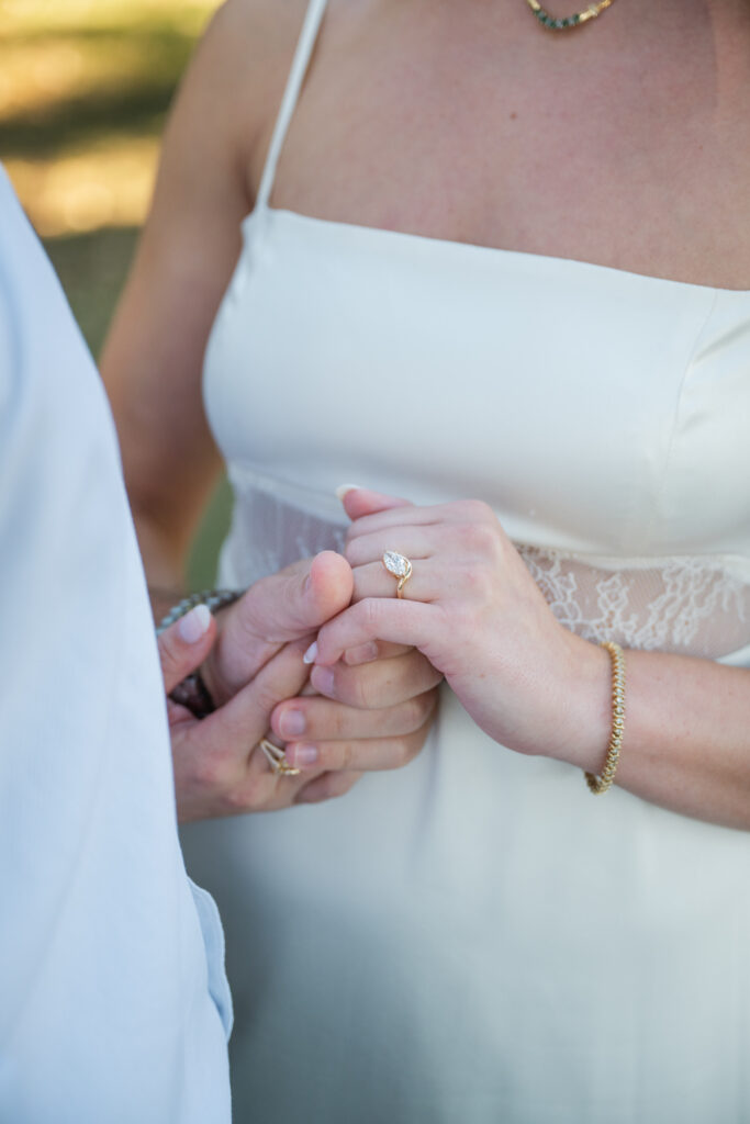 detail of ring after proposal