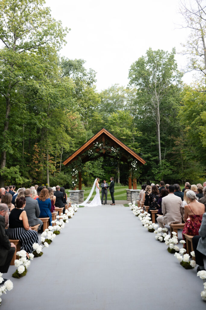 Wedding ceremony at The Legacy on 18 Mile Creek in Hamburg NY