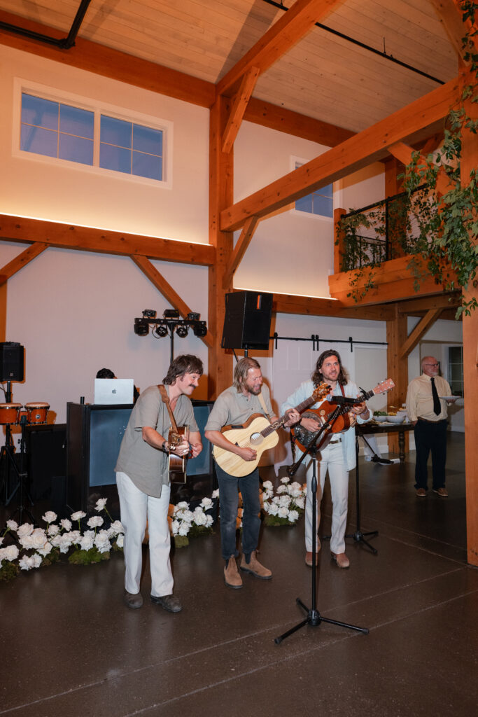 the teskey brothers preform forever you & me acoustic for bride and groom