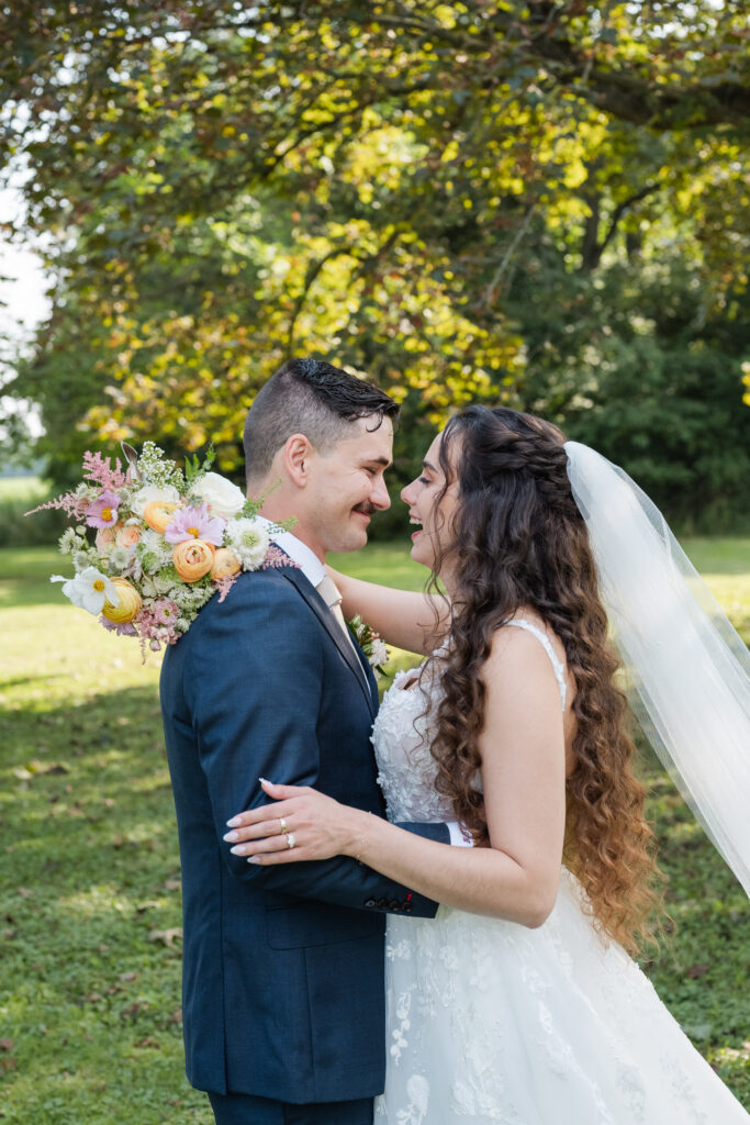 Joyful wedding portraits captured at Hillcrest Estate